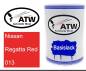 Preview: Nissan, Regatta Red, 013: 500ml Lackdose, von ATW Autoteile West.